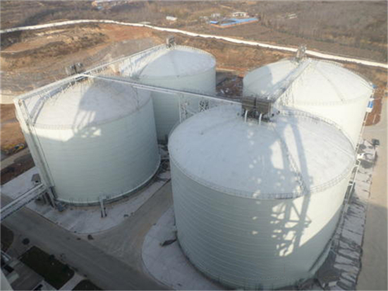广西5000吨立式粉煤灰储存罐
